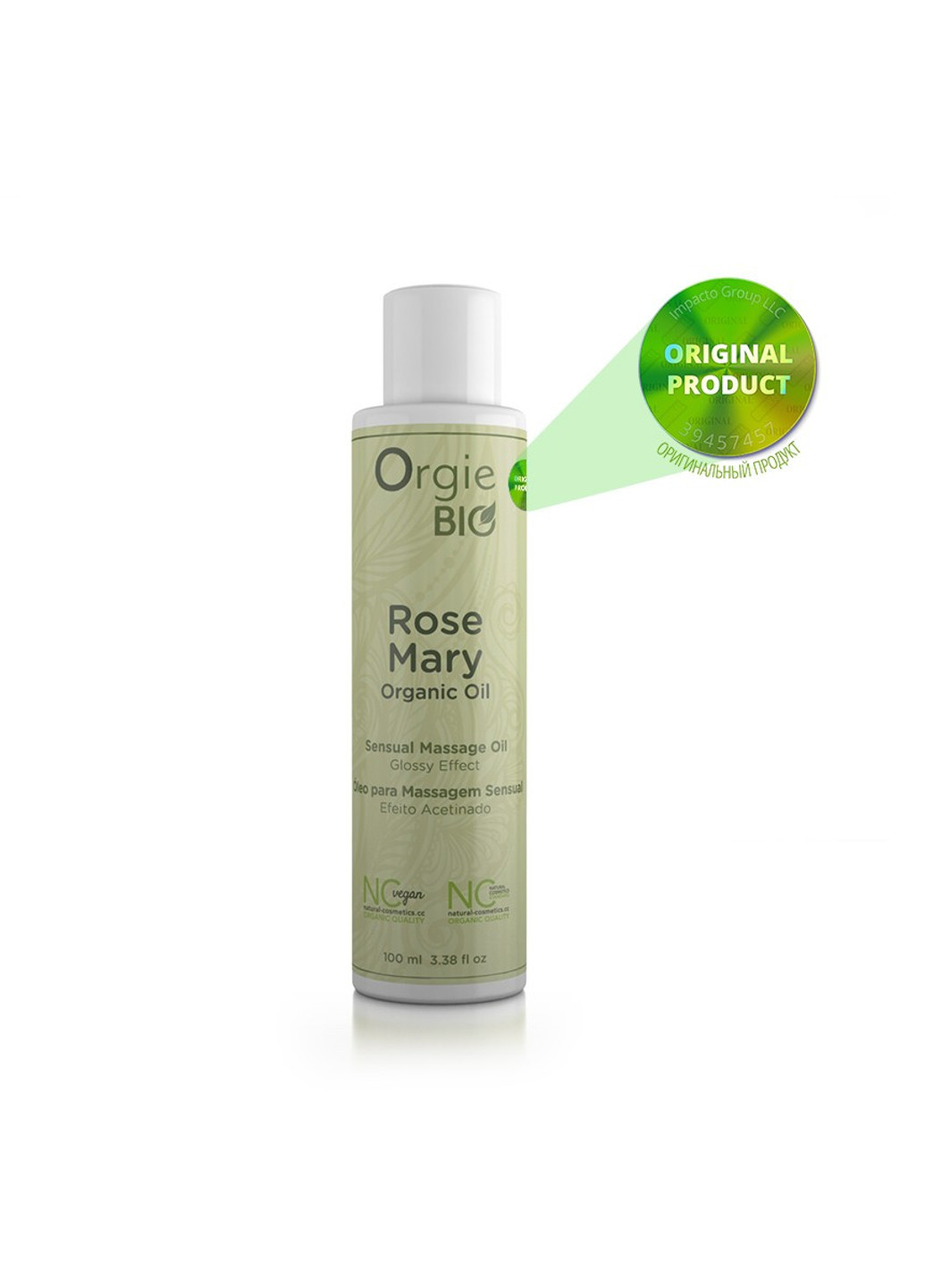 Органическое массажное масло с маслом розмарина ROSE MARY 100 мл BIO Orgie (252297714)