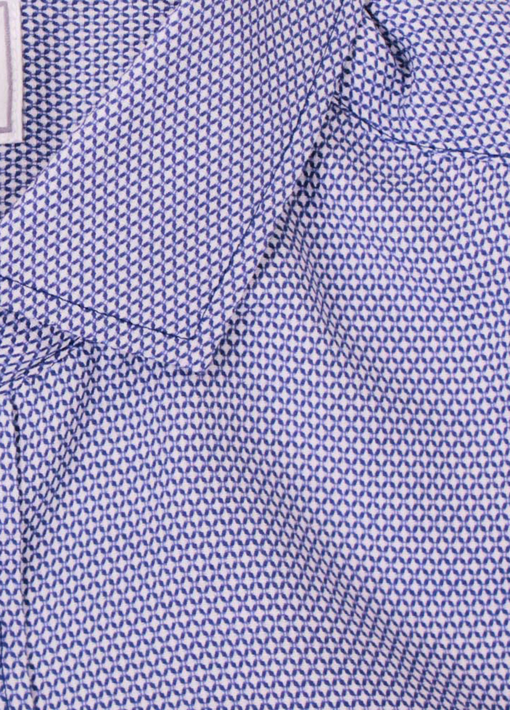 Голубой кэжуал рубашка однотонная VD One с коротким рукавом