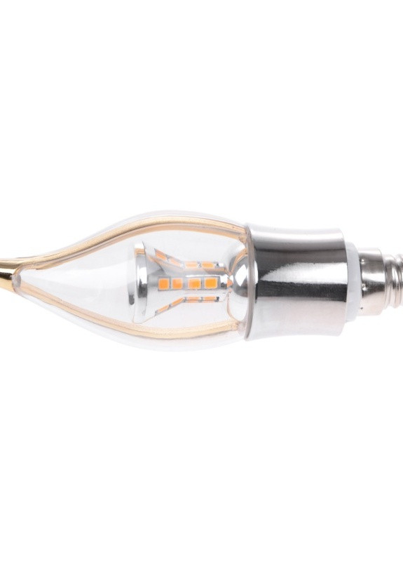 Лампа светодиодная E14 LED 6W 28 pcs WW CL37-A SMD2835 (silver) Brille (253965278)