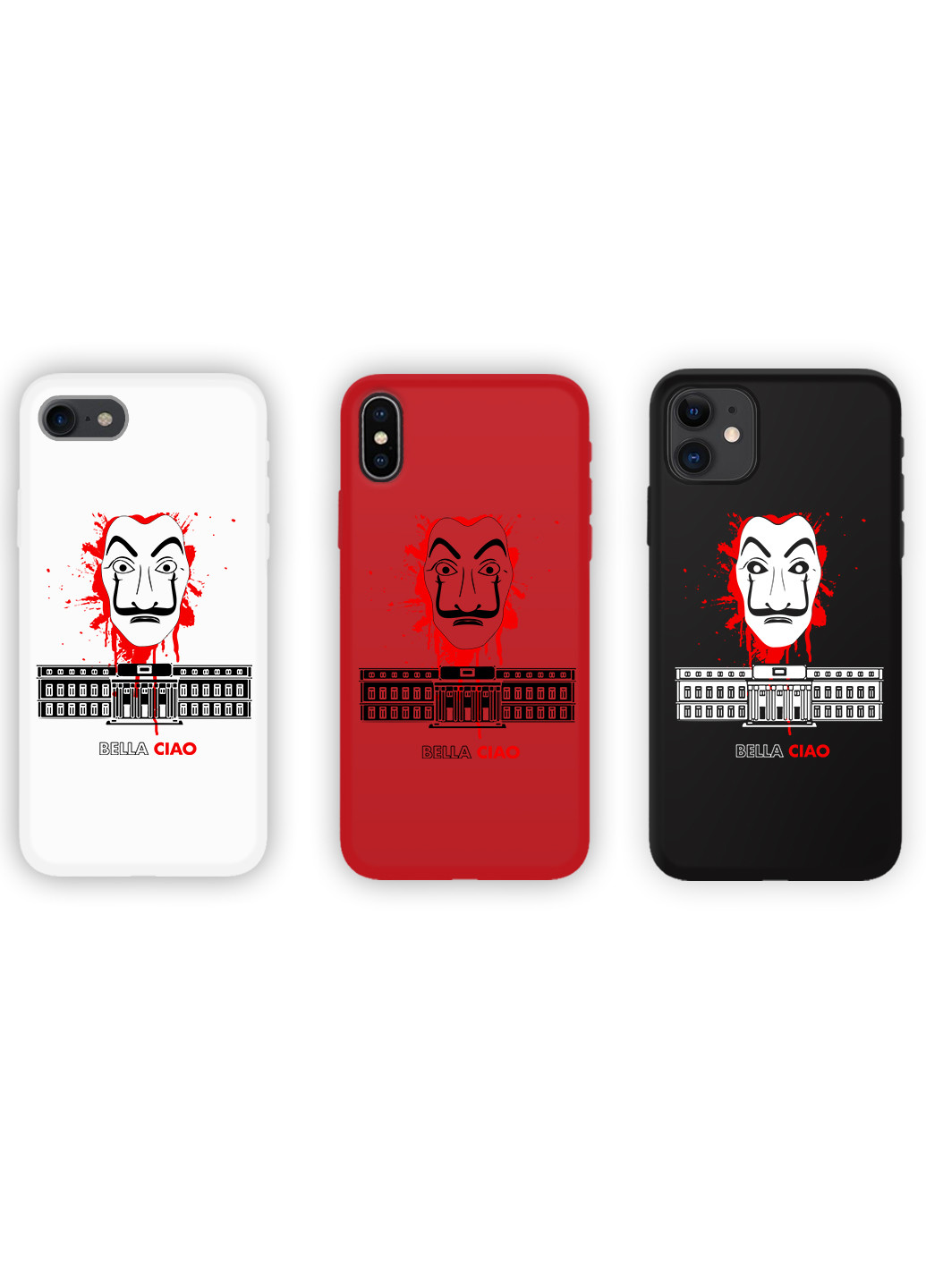 Чехол силиконовый Apple Iphone X Бумажный дом (La casa de papel Netflix) (6129-1629) MobiPrint (219774475)