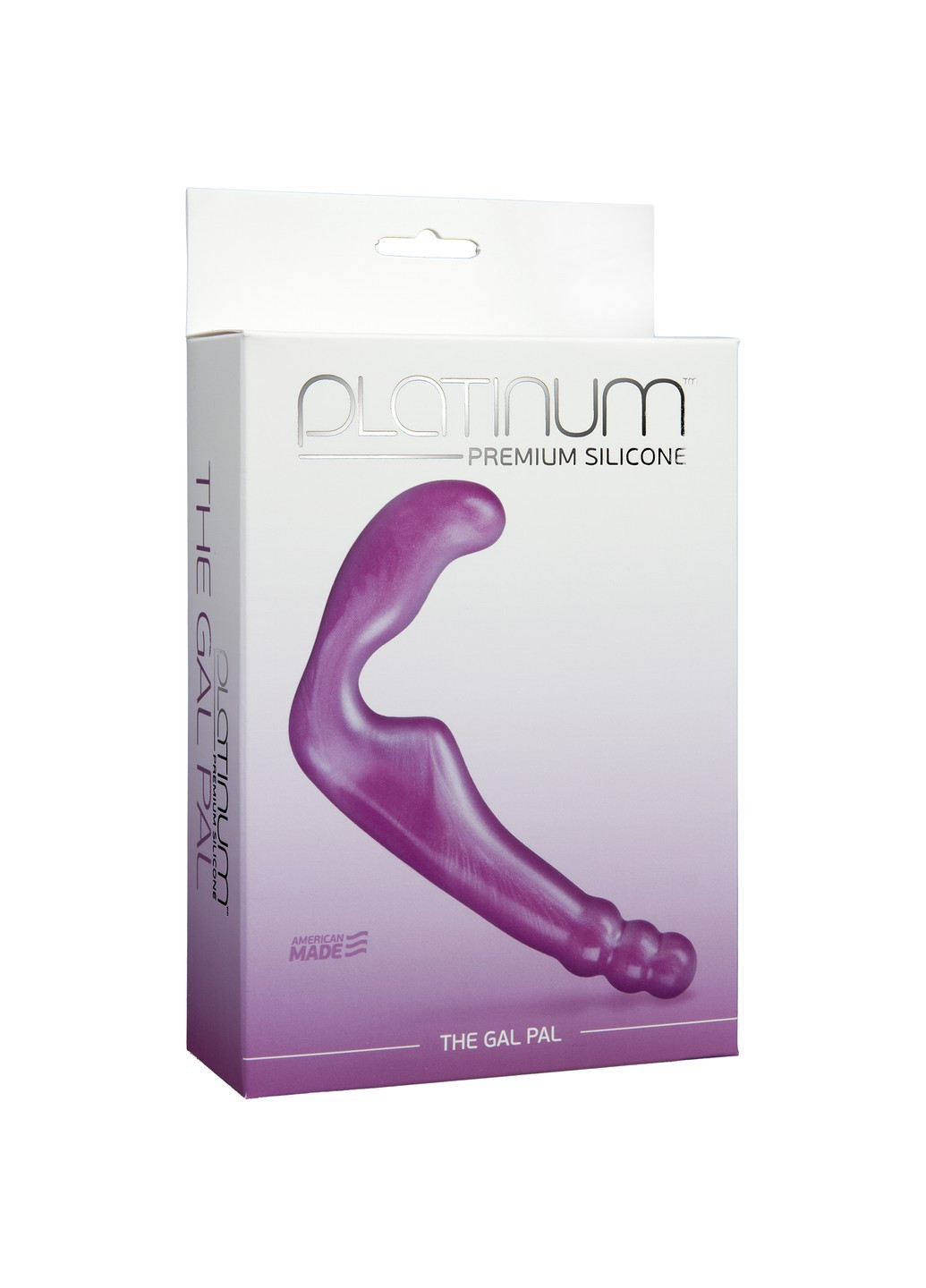 Безремневой страпон The Gal Pal Purple, платинум силикон, диаметр 3см Doc Johnson (254953752)