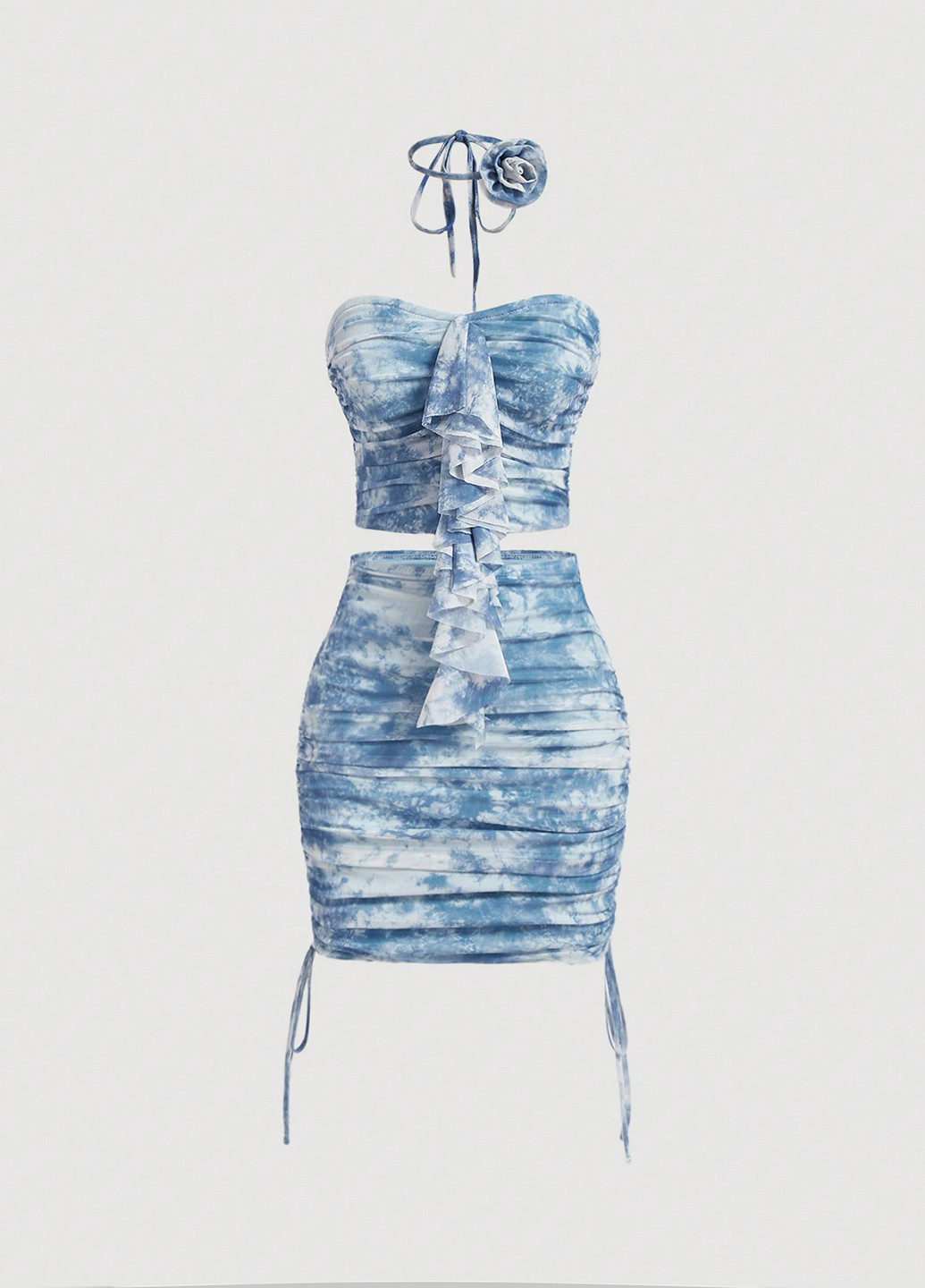 Костюм (топ, юбка, чокер) SHEIN (340304501)