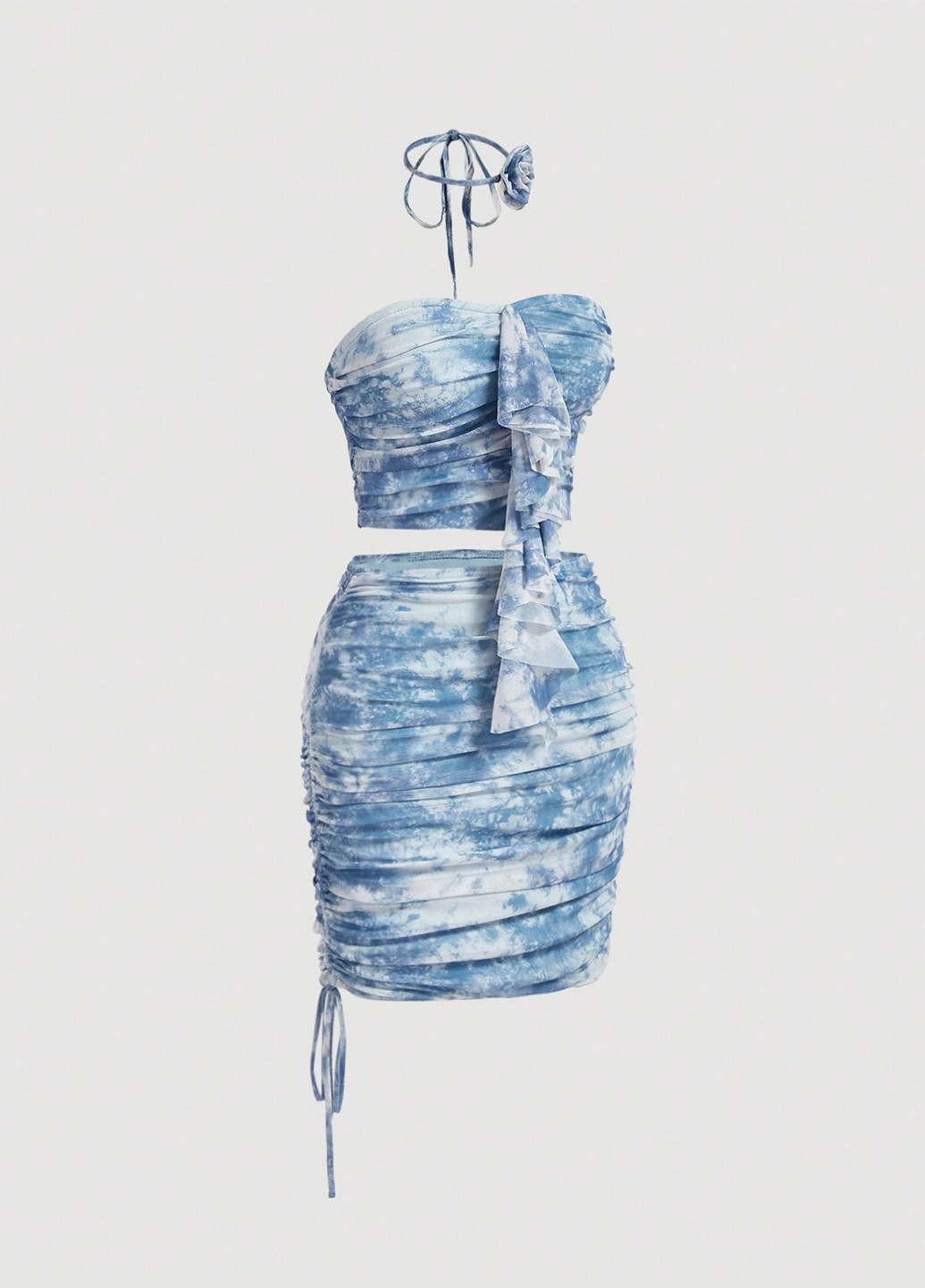 Костюм (топ, юбка, чокер) SHEIN (340304501)