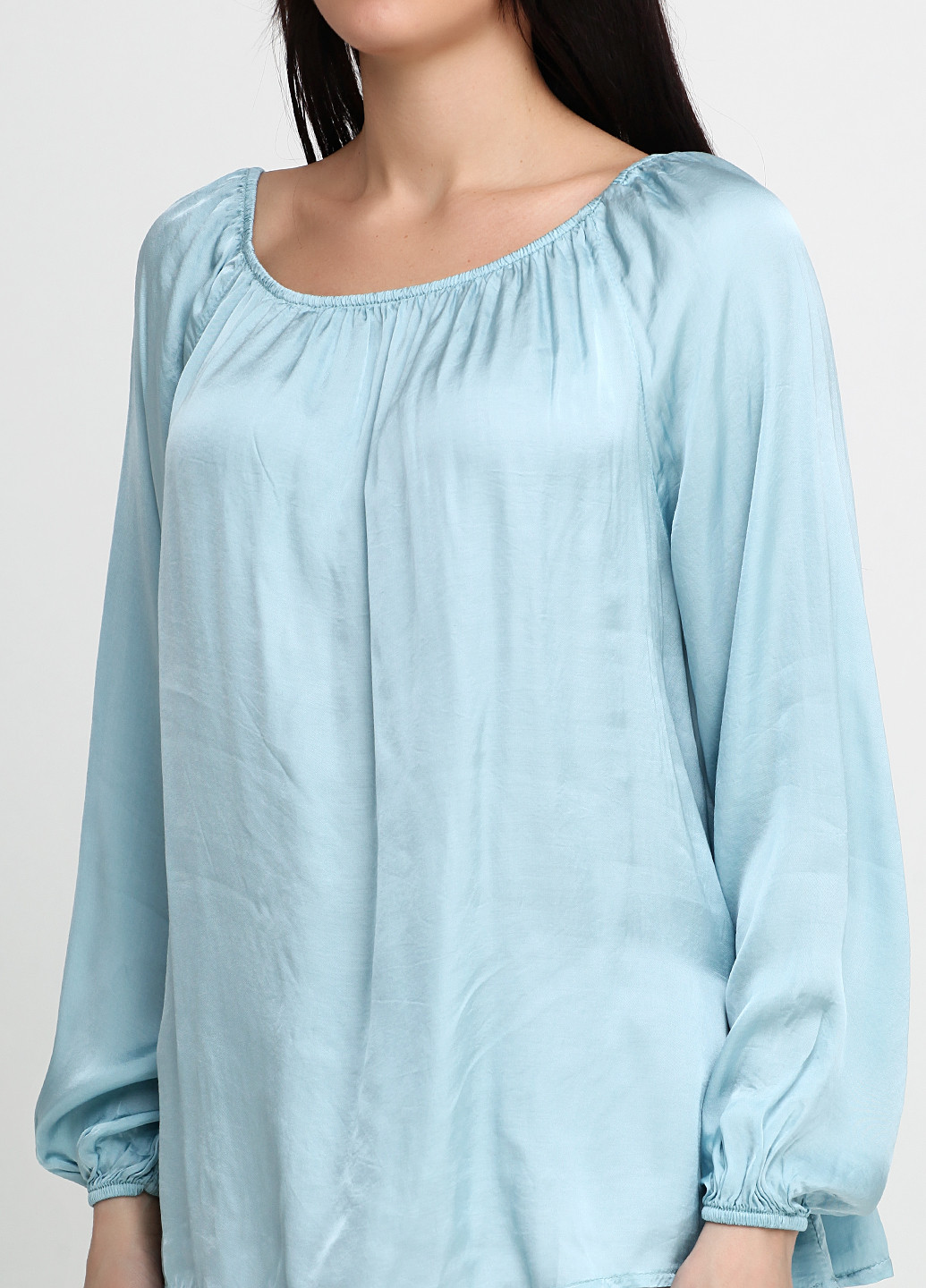 Голубая демисезонная блуза New Collection