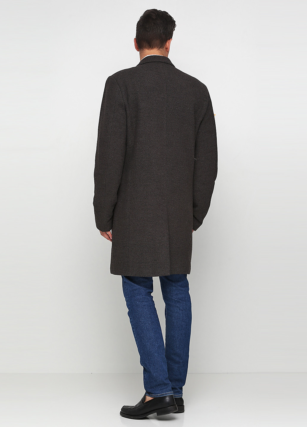 Серо-коричневое демисезонное Пальто на пуговицах Daniel Hechter