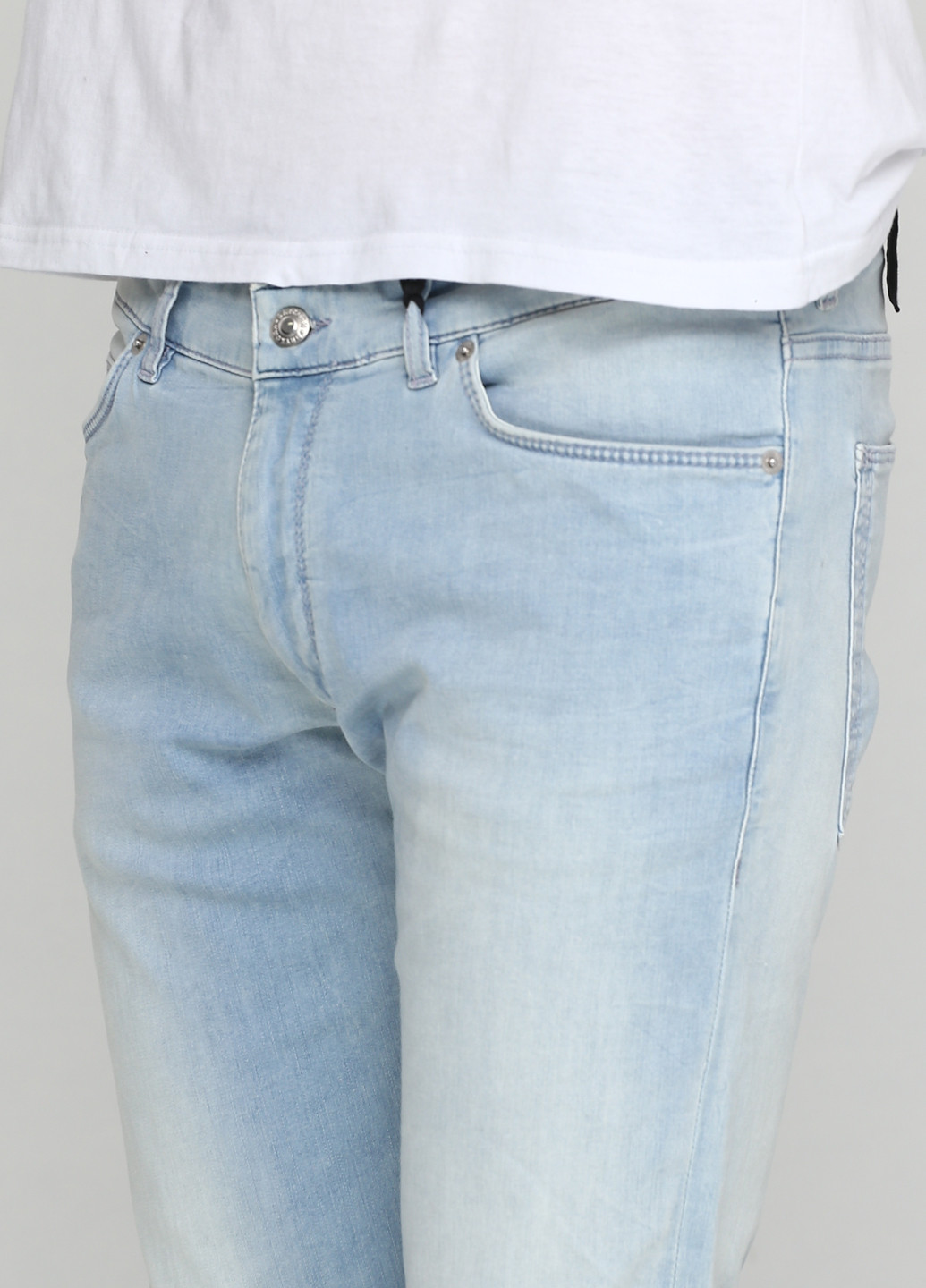 Голубые демисезонные прямые джинсы Drykorn