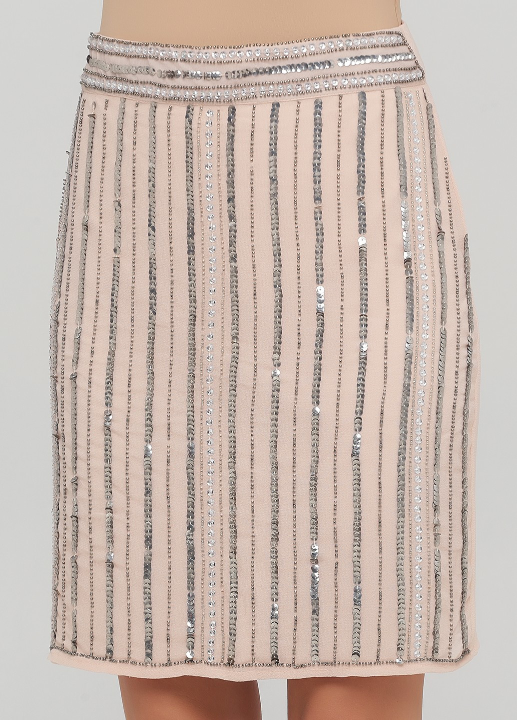 Пудровая кэжуал однотонная юбка True Decadence карандаш