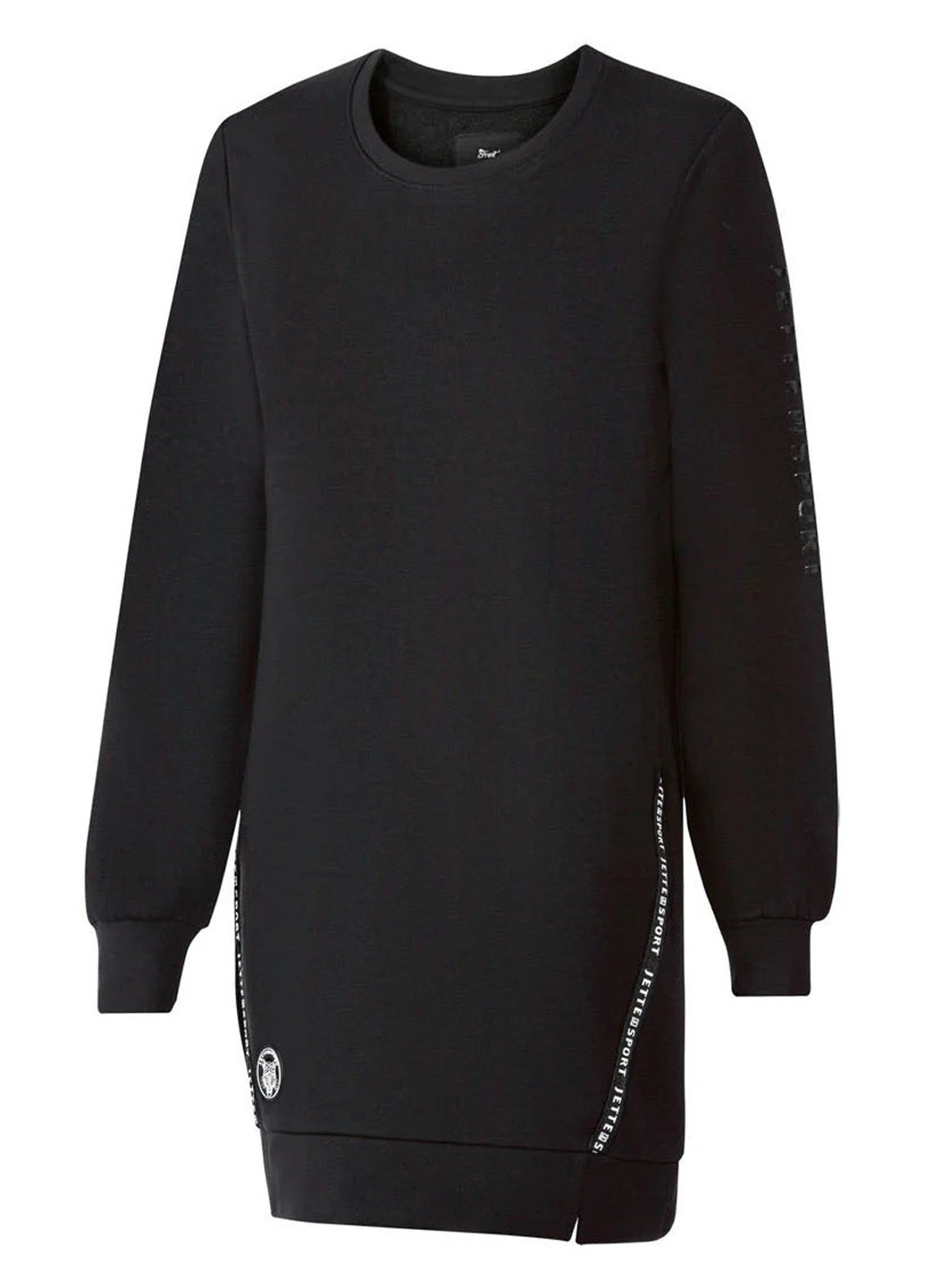 Чорна кежуал, спортивна сукня сукня-світшот Crivit однотонна