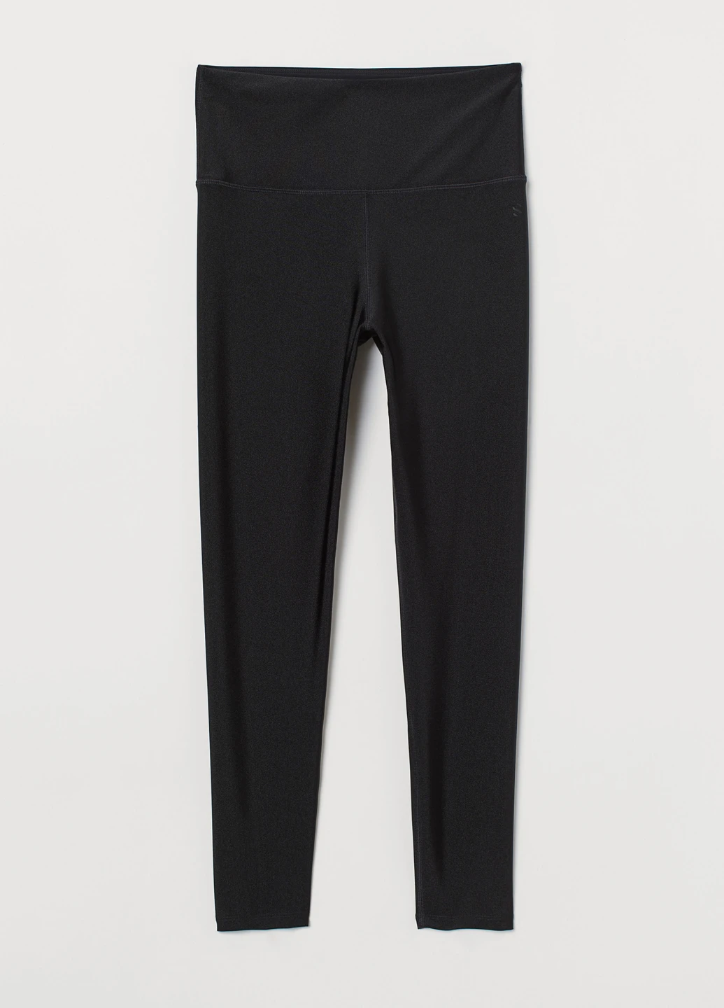 Черные демисезонные лосины спорт H&M