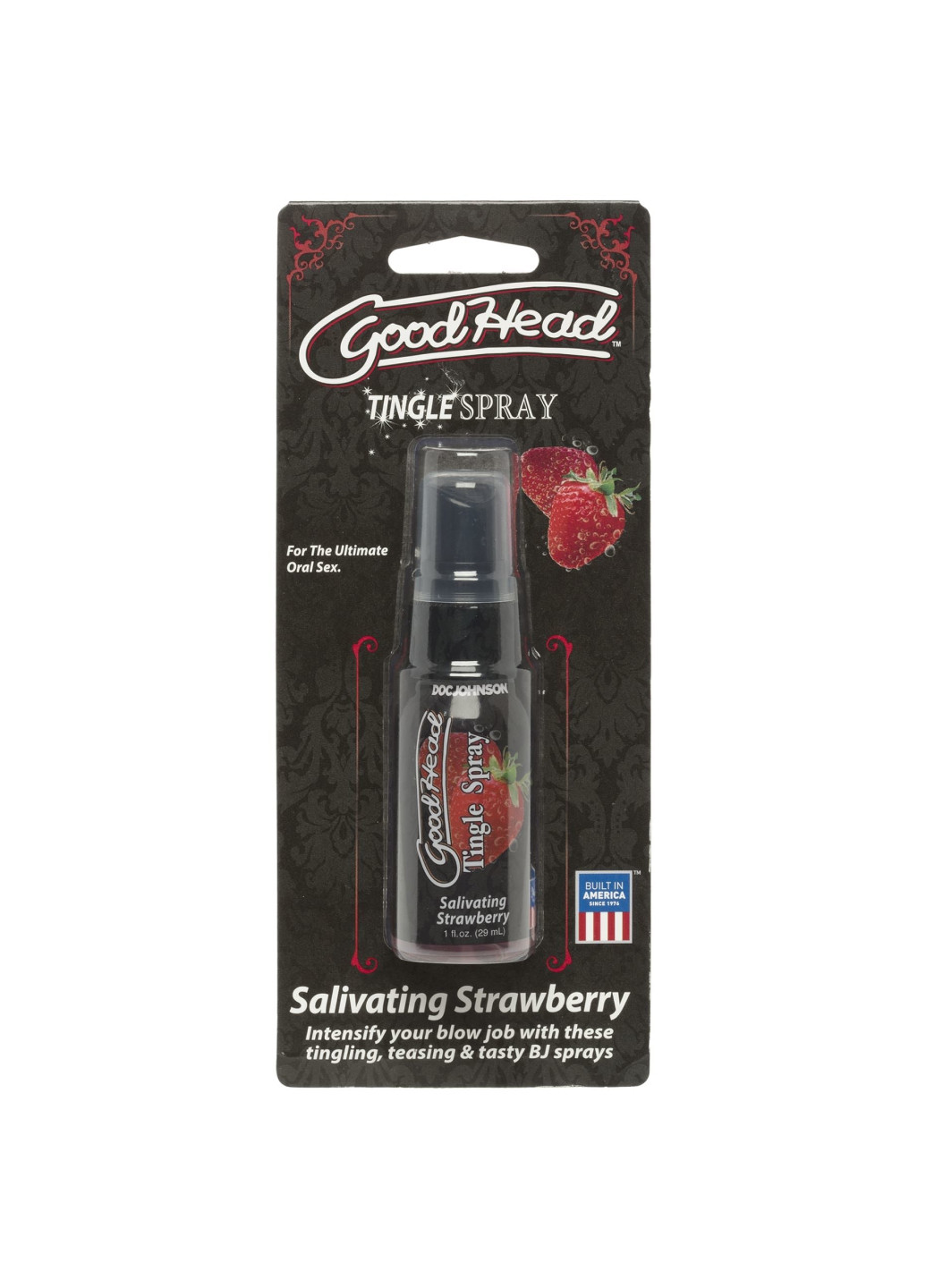 Спрей для минета GoodHead Tingle Spray – Strawberry (29 мл) со стимулирующим эффектом Doc Johnson (252313719)