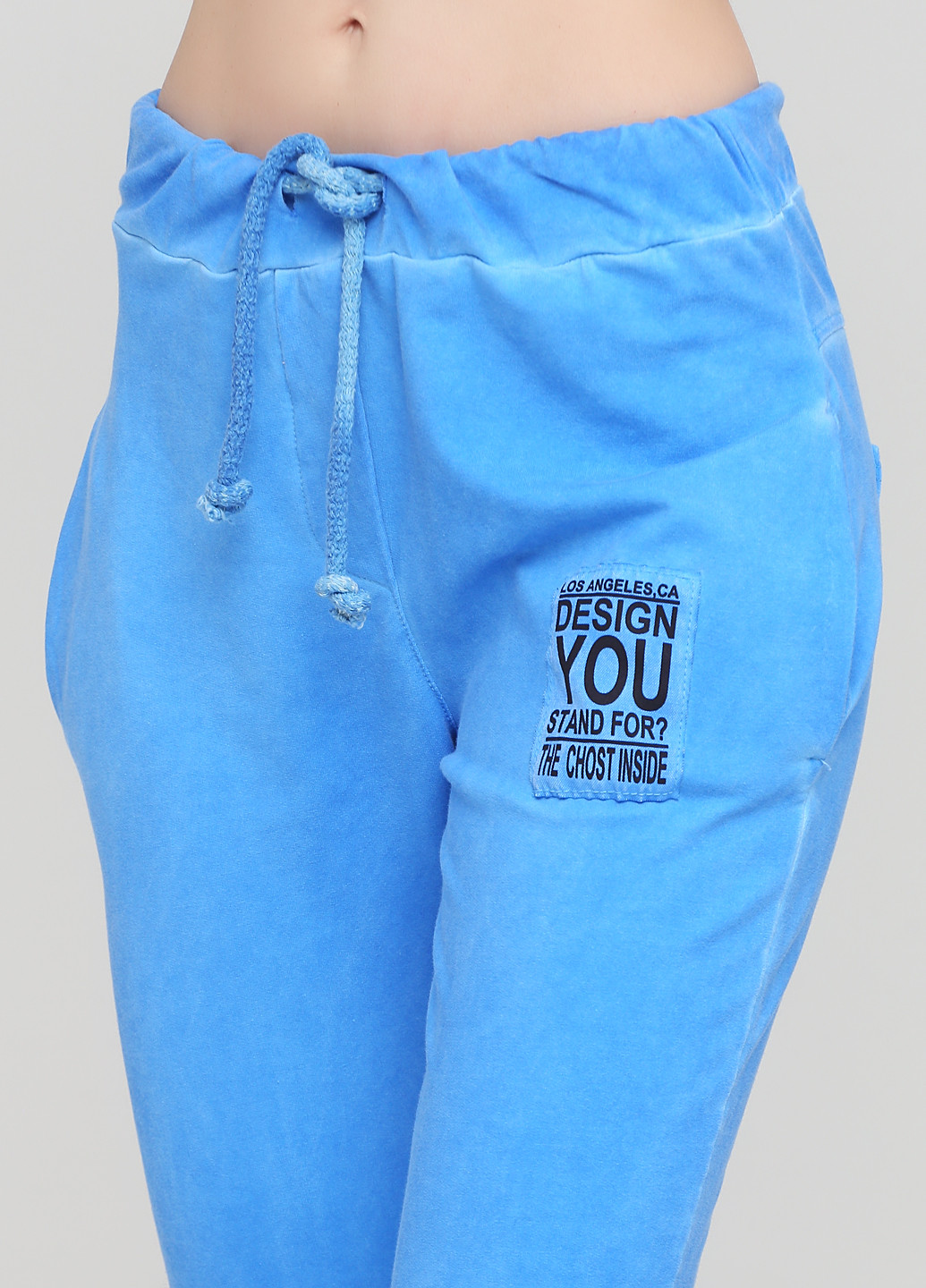 Синие кэжуал демисезонные зауженные брюки Made in Italy