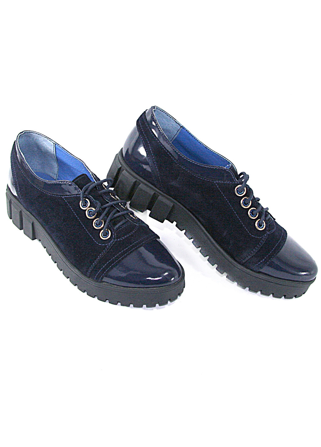 Mila Туфли синий з натуральная замша, — демисезон (360976384)