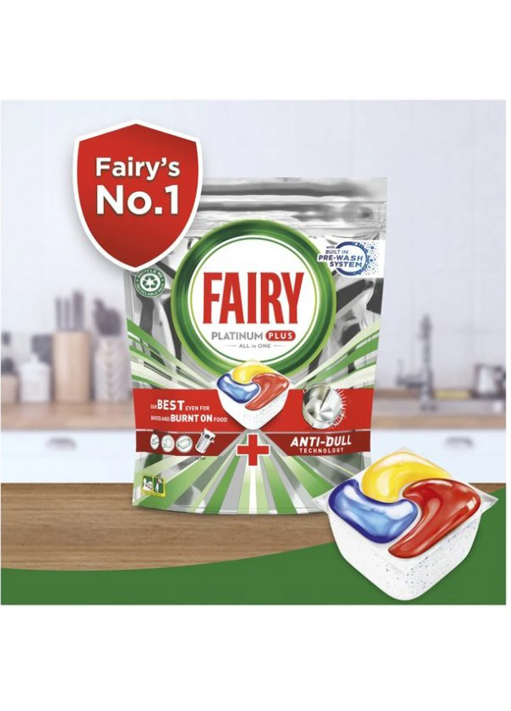 Капсули Platinum PLUS All in One 45 шт Fairy (254661157)