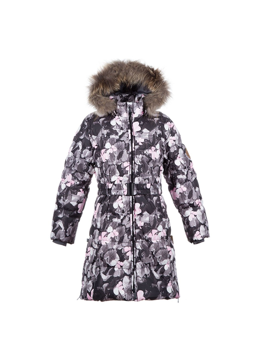 Сіре зимнє Пальто-пуховик YASMINE Huppa