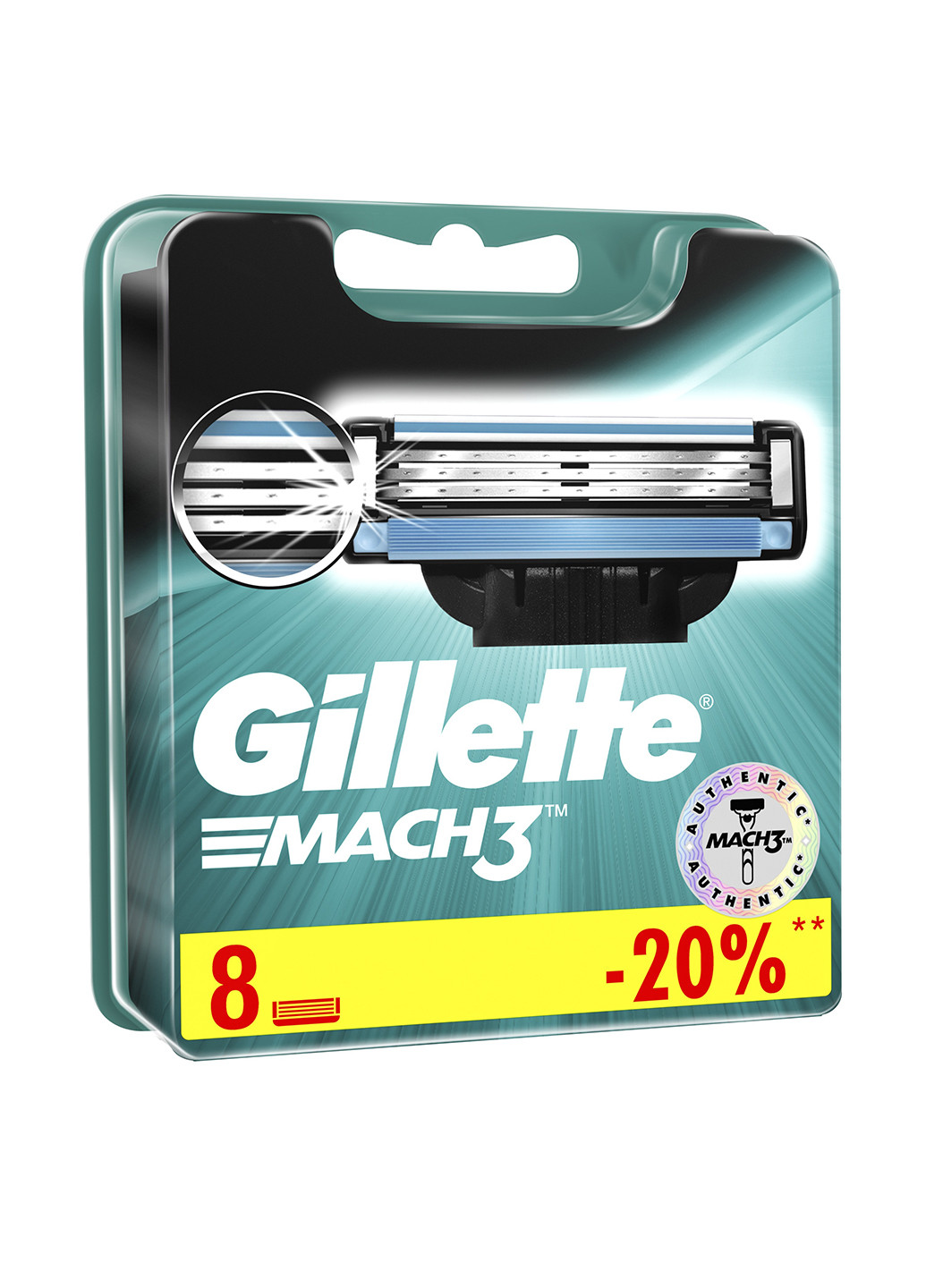 Картриджі для гоління Mach 3 (8 шт.) Gillette (17071732)