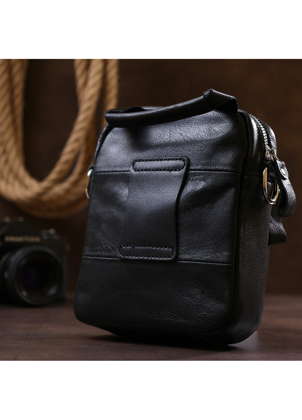 Чоловіча шкіряна сумка 15х19х7 см Vintage (253491027)