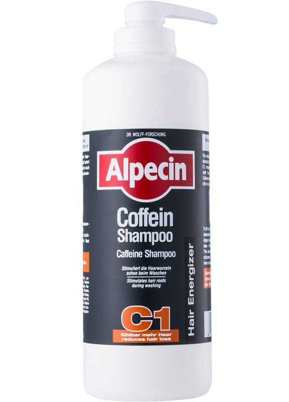 Шампунь против выпадения волос с кофеином 1.25л C1 Coffein Shampoo Alpecin hair energizer (254565715)