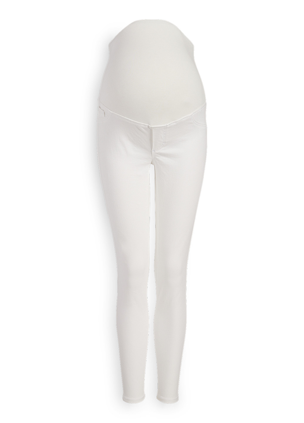 Белые демисезонные джеггинсы для беременных C&A