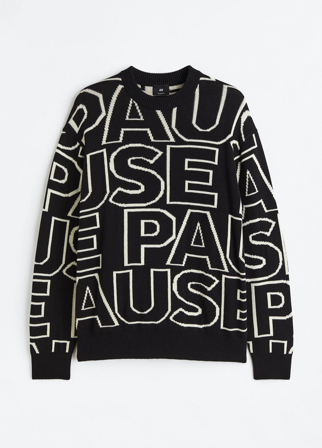 Черно-белый демисезонный джемпер джемпер H&M