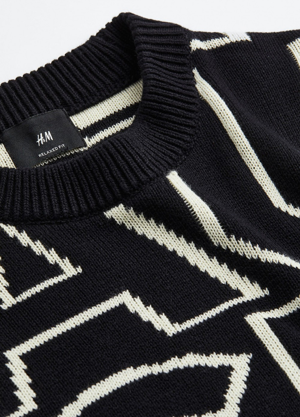 Черно-белый демисезонный джемпер джемпер H&M