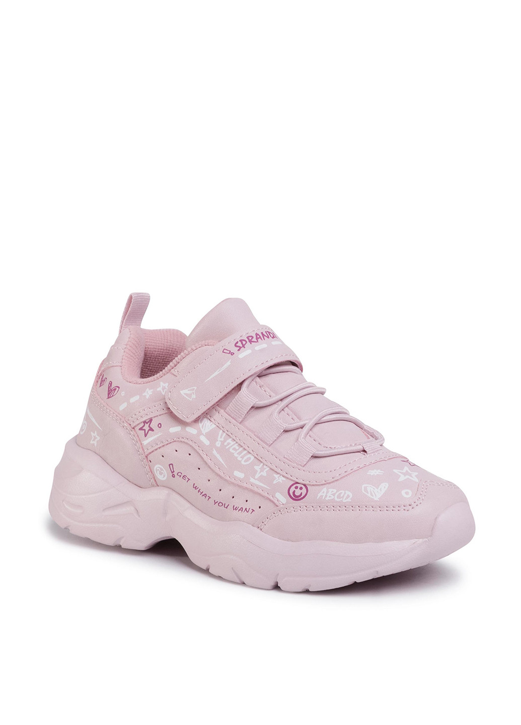 Розовые демисезонные кросівки cp40-9594z Sprandi
