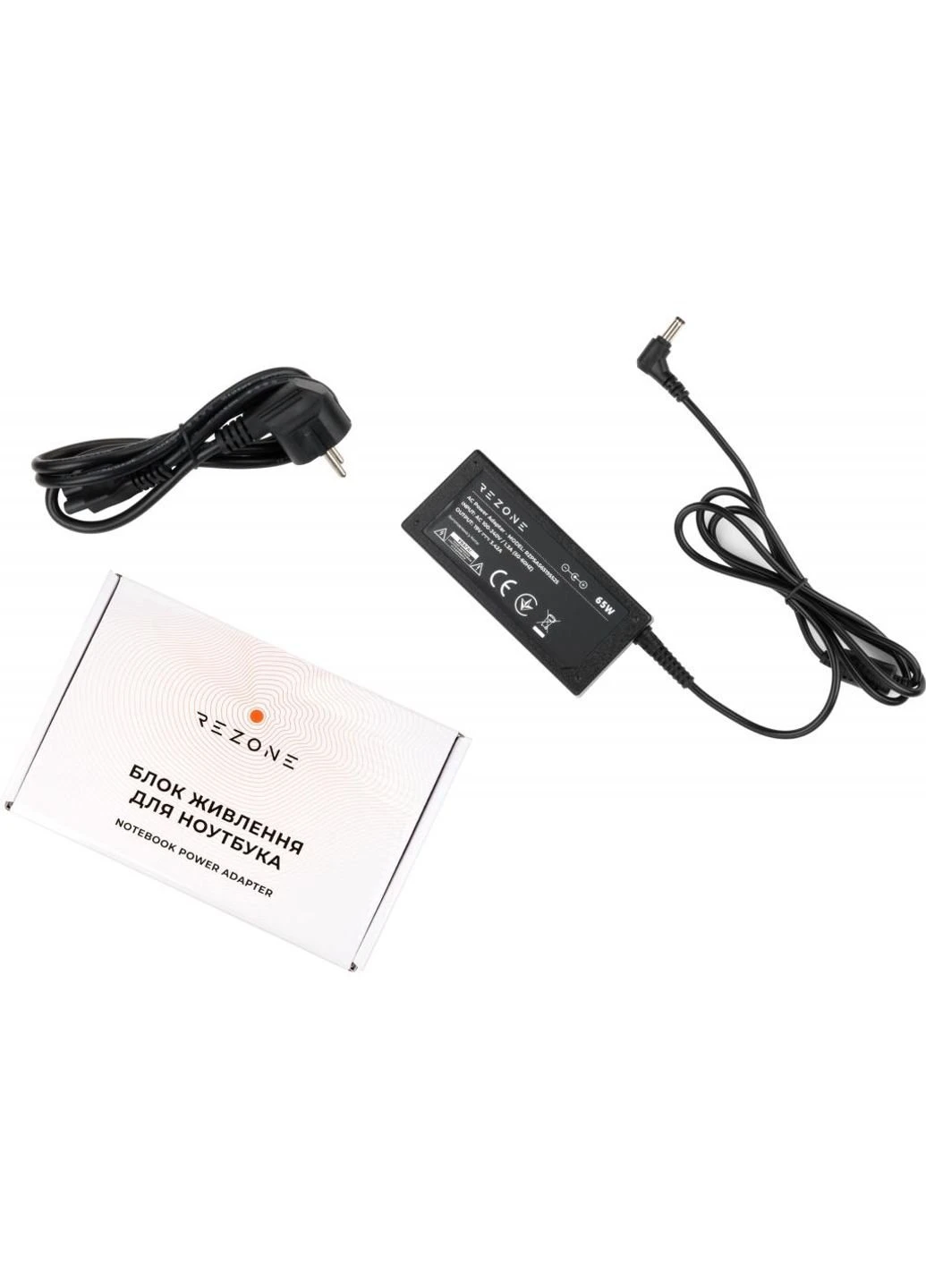 Джерело живлення до ноутбука ASUS 65W 19V 3,42a Connector 5.5 * 2.5 (RZPSAS65195525) Rezone ASUS 65W 19V 3,42A разъем 5.5*2.5 (250054344)