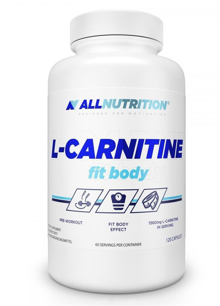 Жироспалювач L-карнітин L-Carnitine Fit Body 120caps Allnutrition (232327115)