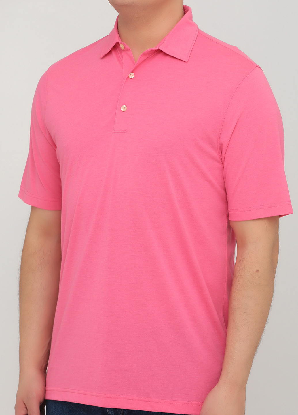 Розовая футболка-поло для мужчин Greg Norman однотонная