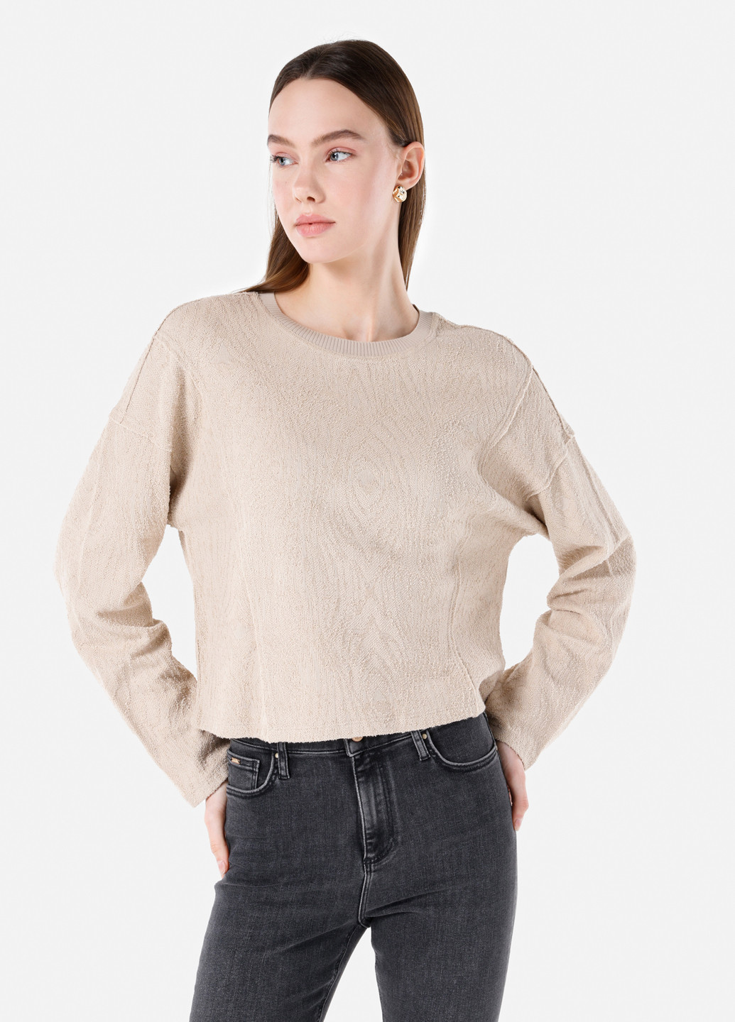 Светло-бежевый демисезонный джемпер джемпер Colin's