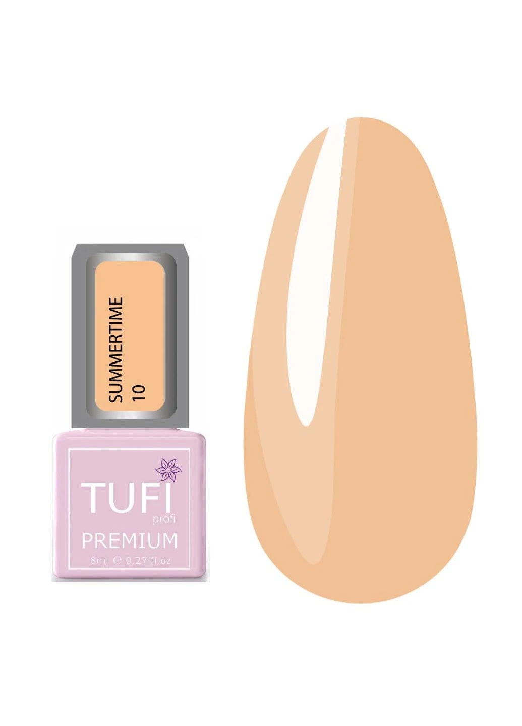 Гель-лак PREMIUM Summertime 10 цветок пустыни 8мл (0102180) Tufi Profi 0 (239833591)