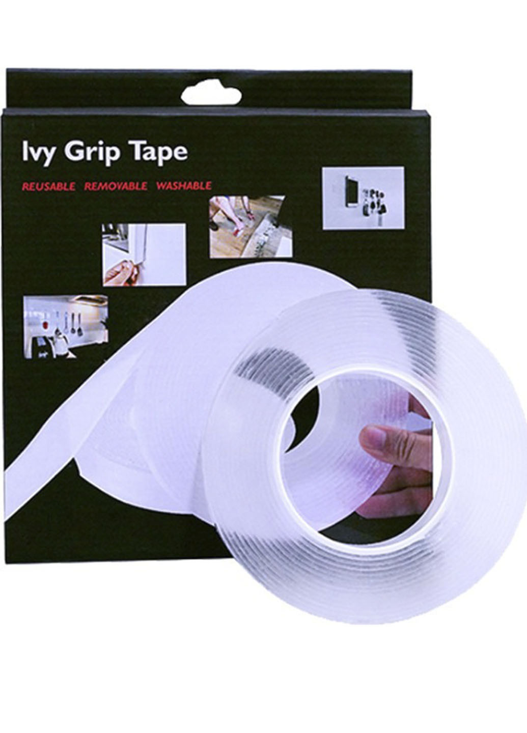 Многоразовая крепежная лента гелиевая на любые поверхности Ivy Grip Tape 1м Opera (253484339)