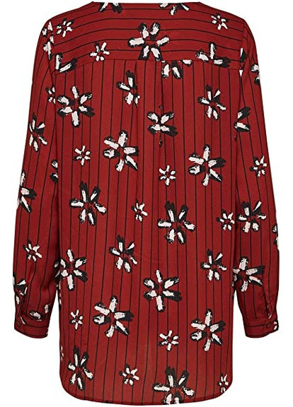 Темно-червона літня блуза Selected Femme