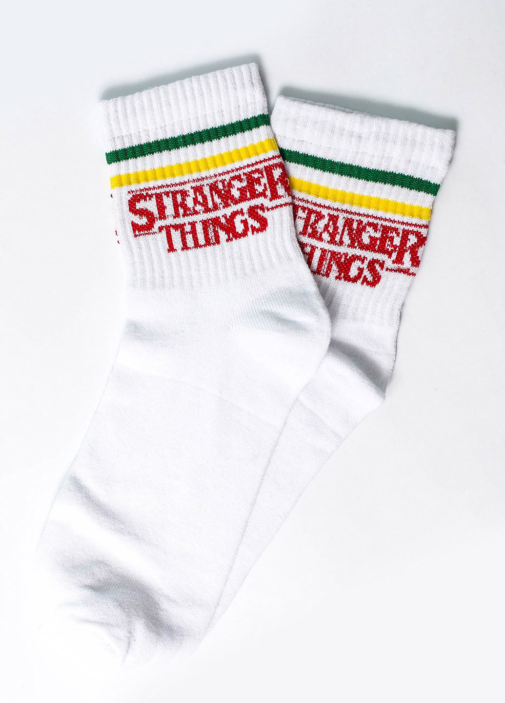 Носки Stranger Things белые Rock'n'socks белые повседневные