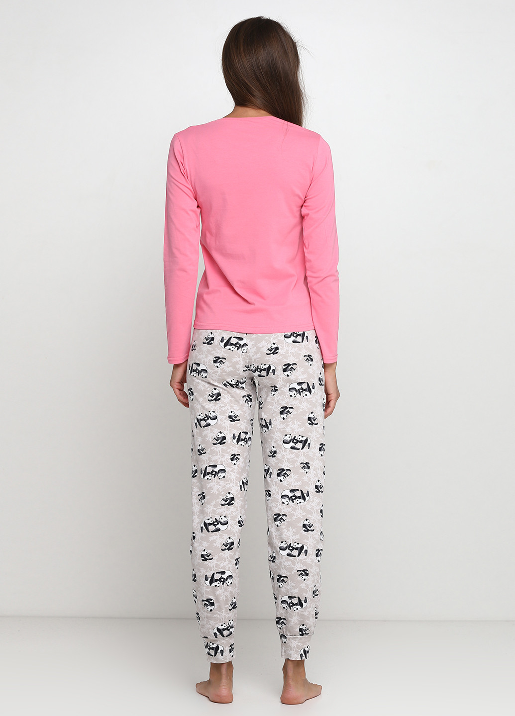 Розовая всесезон пижама (лонгслив, брюки) лонгслив + брюки Nicoletta