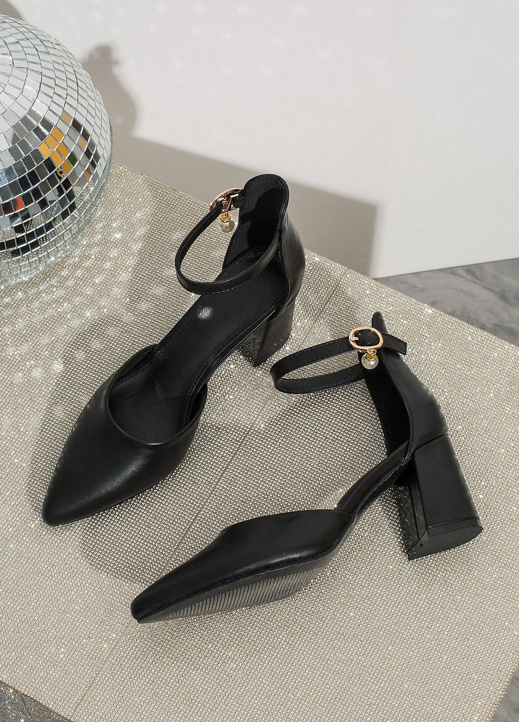 SHEIN Туфли черный з искусственная кожа, китай — демисезон (337992251)