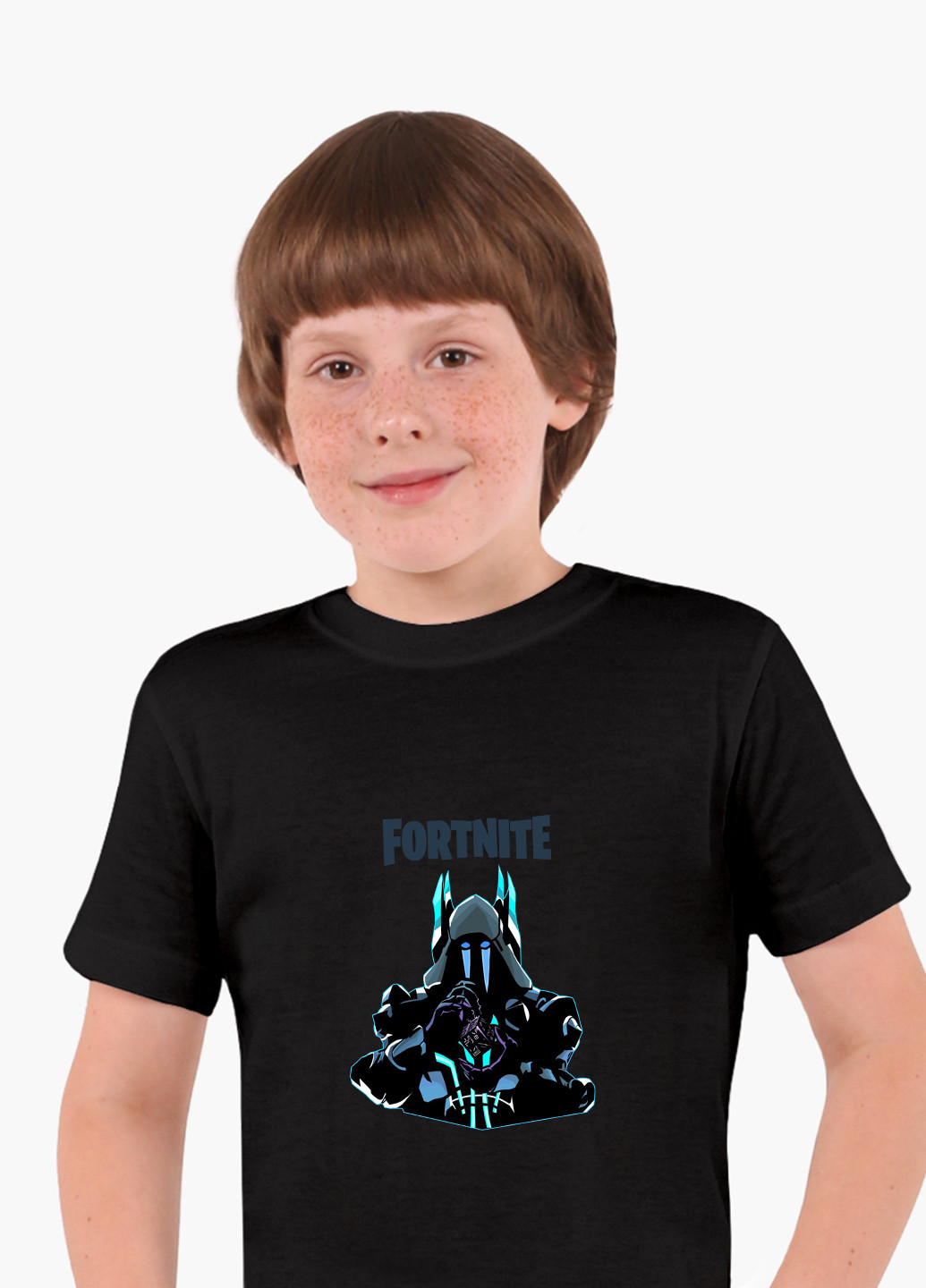 Чорна демісезонна футболка дитяча фортнайт (fortnite) (9224-1195) MobiPrint