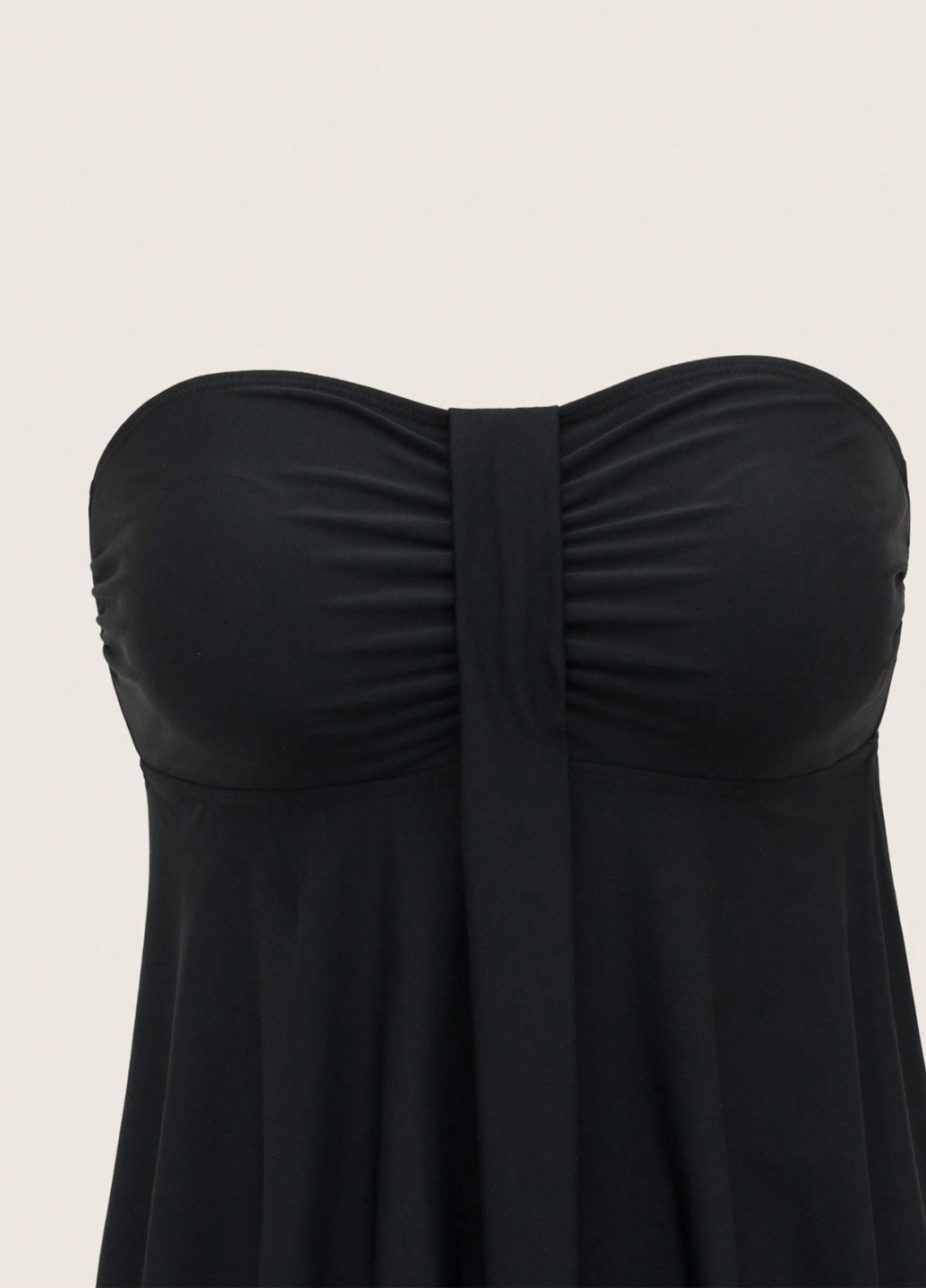 Черный летний купальник (платье, трусики) купальник-платье, раздельный SHEIN