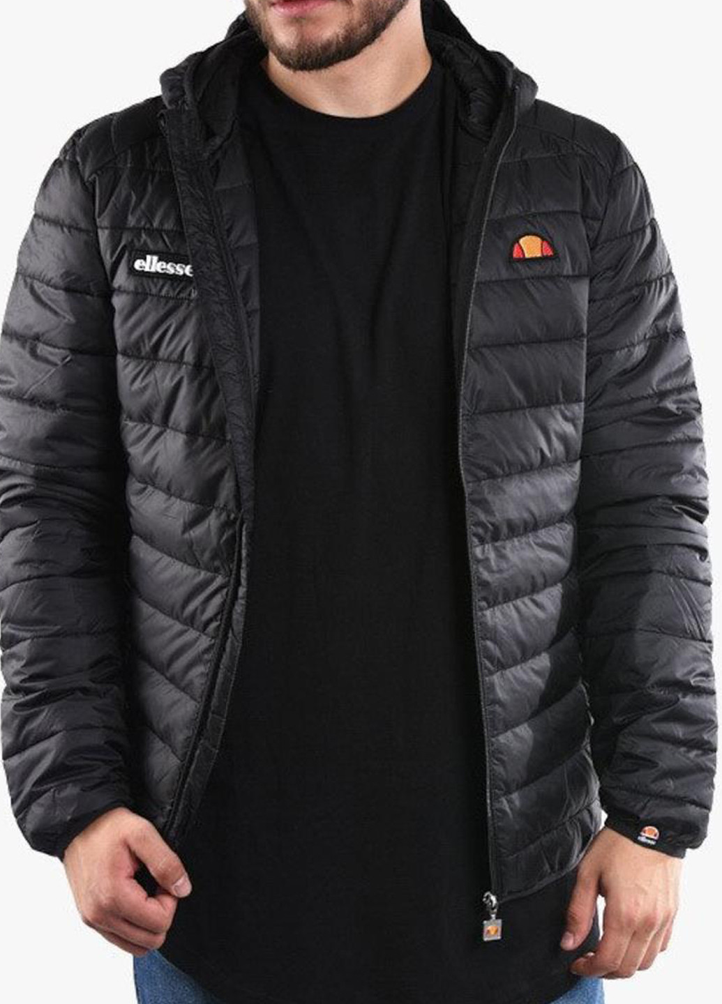 Черная демисезонная куртка shs01115-001 Ellesse Lombardy Jacket