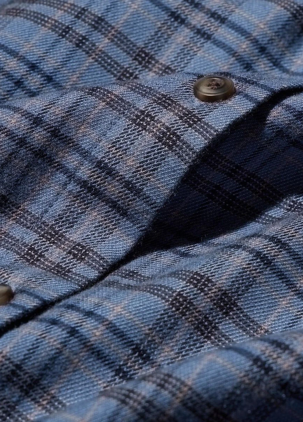 Синее кэжуал платье рубашка Uniqlo в клетку