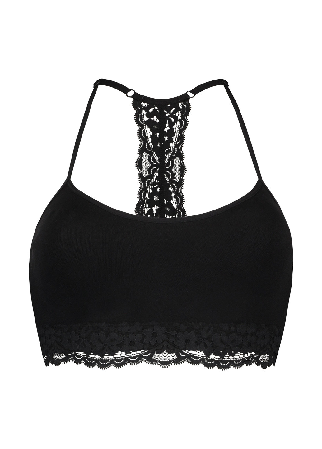 Чорний топ бюстгальтер Hunkemoller без кісточок поліамід