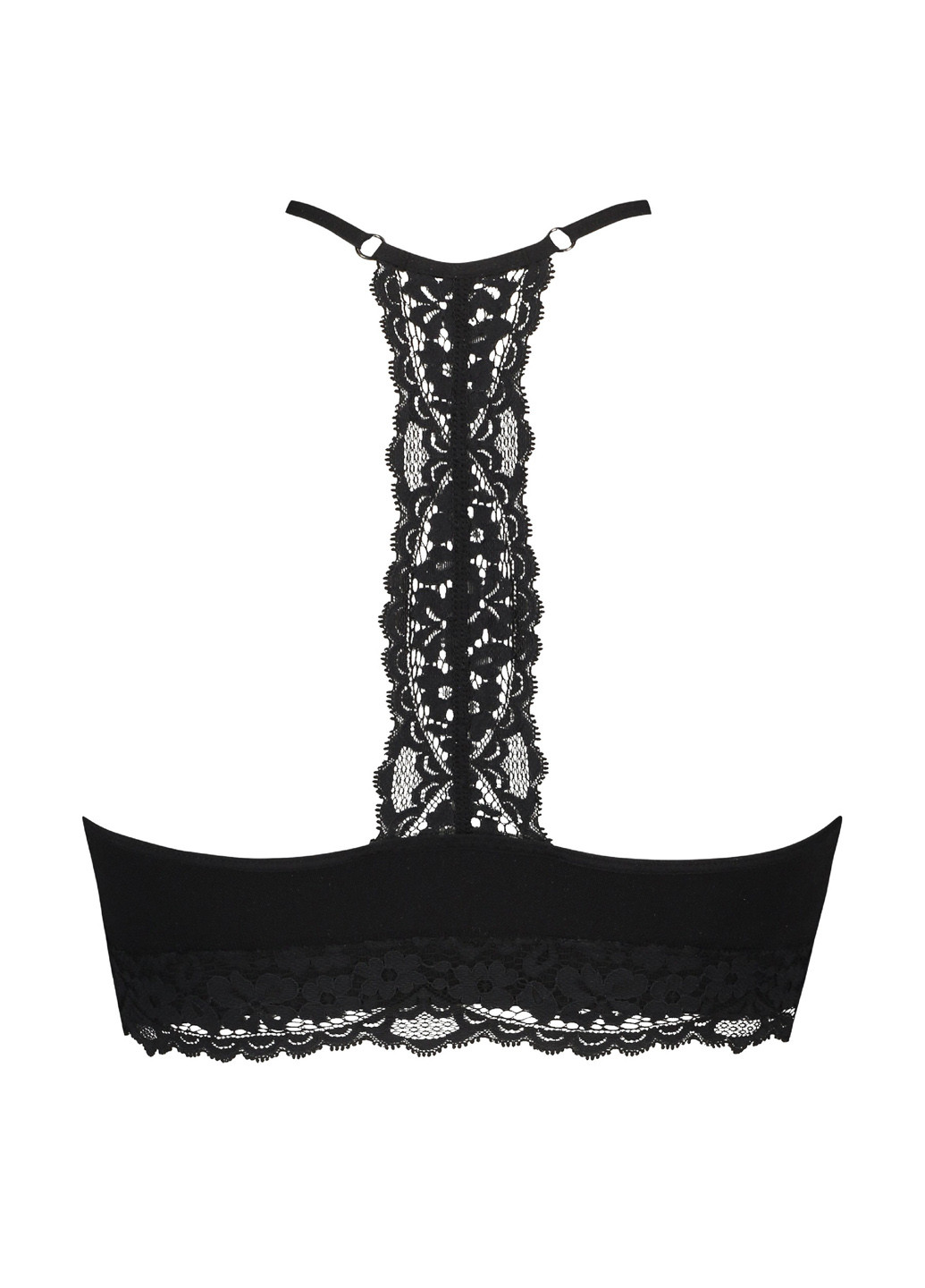 Чорний топ бюстгальтер Hunkemoller без кісточок поліамід