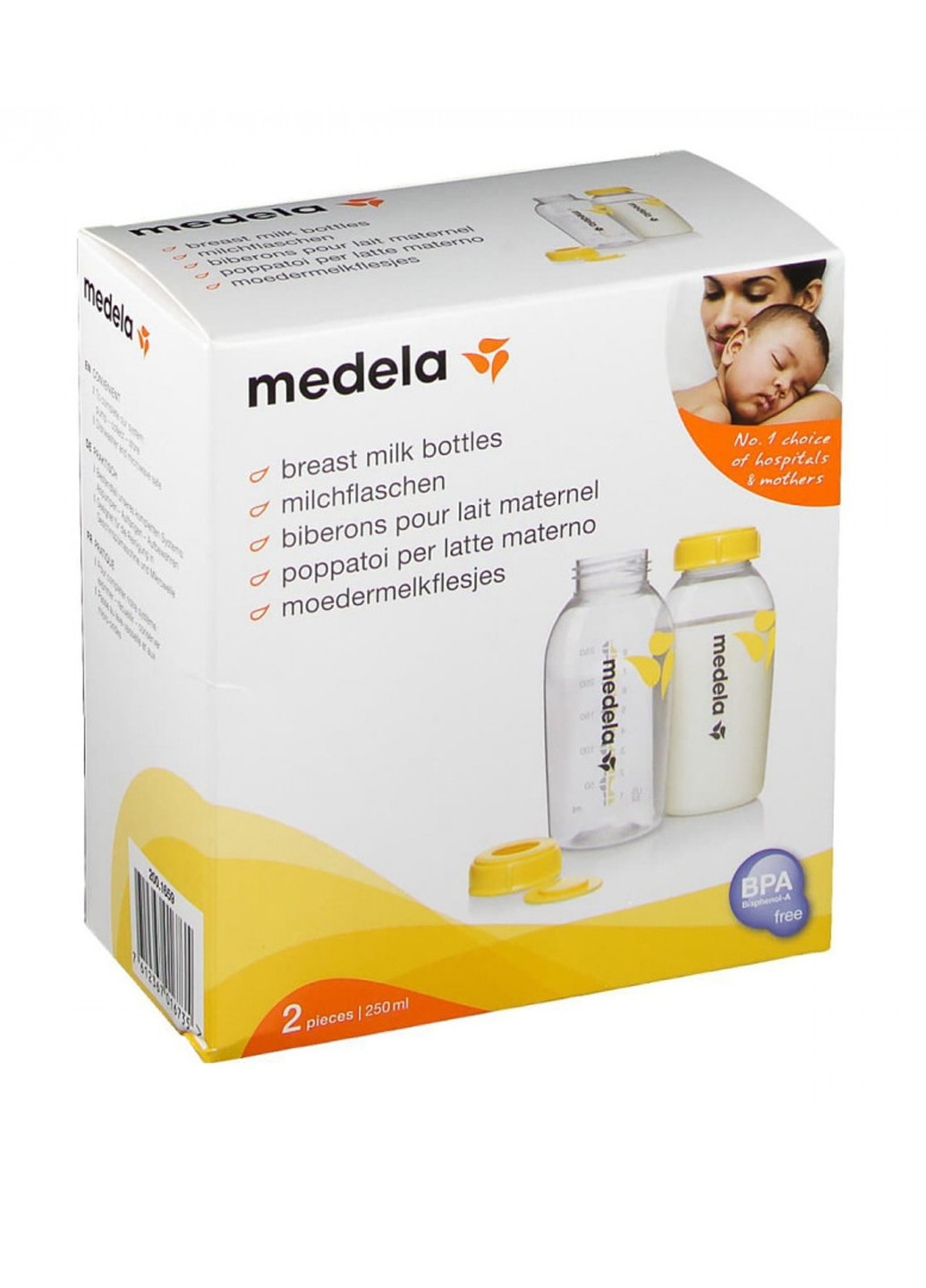 Бутылочки для сбора и хранения грудного молока (2 шт.) 250 мл Medela (292303872)