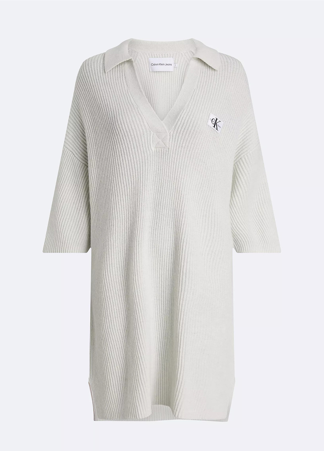 Молочна кежуал сукня сукня светр Calvin Klein однотонна