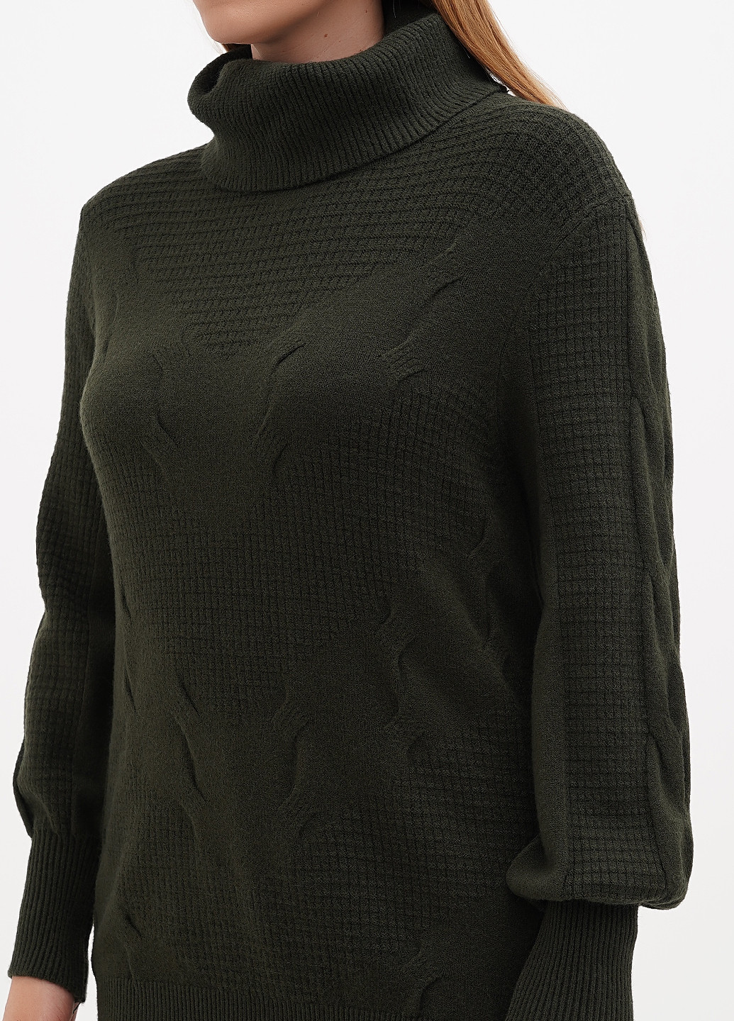 Темно-зеленый демисезонный свитер Anne