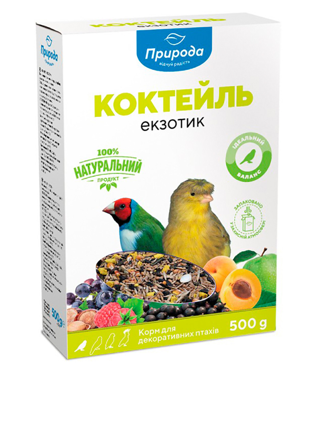 Сухий корм Коктейль Екзотик, 500 г Природа (251149887)