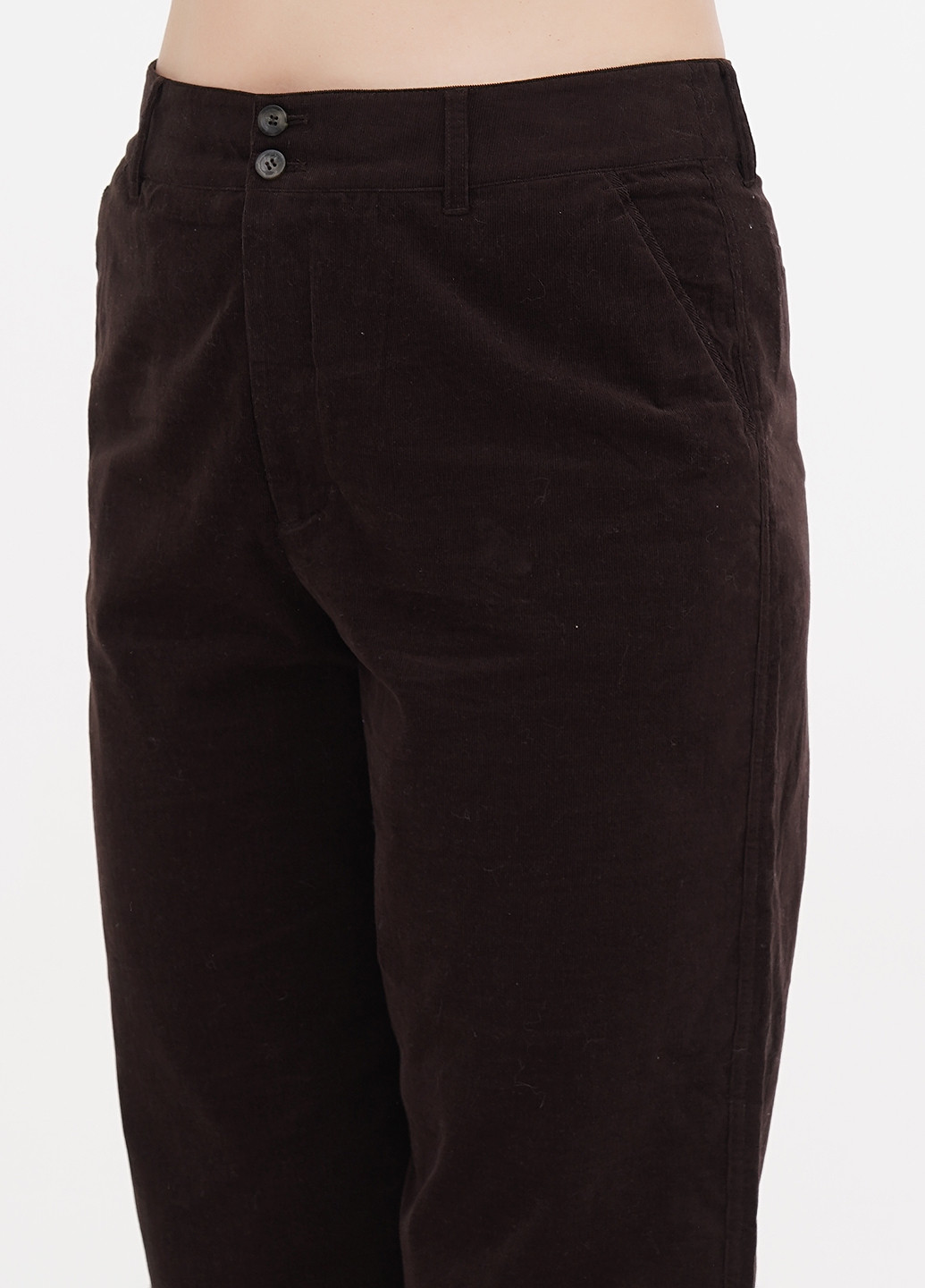 Темно-коричневые кэжуал демисезонные кюлоты брюки Garnet Hill