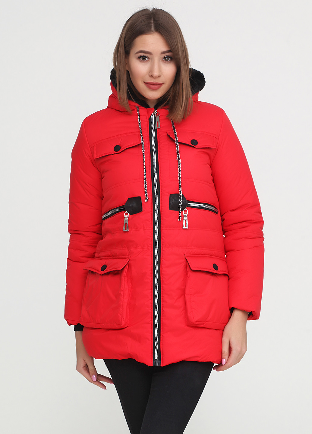 Червона зимня куртка Ellis