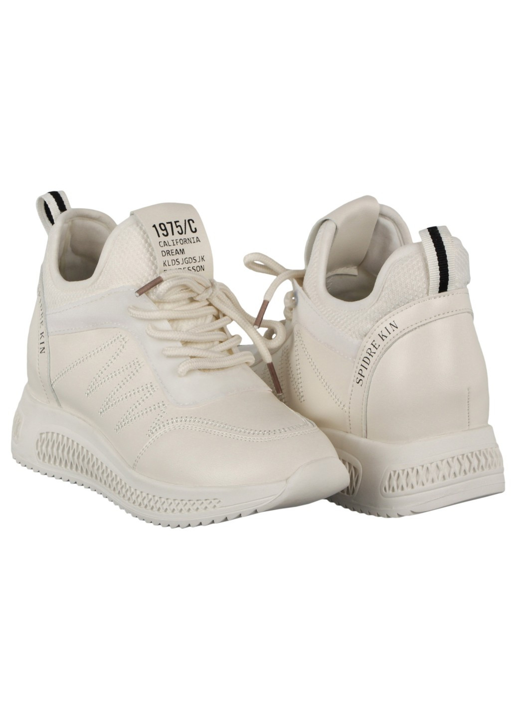 Білі осінні жіночі кросівки 198311 Lifexpert
