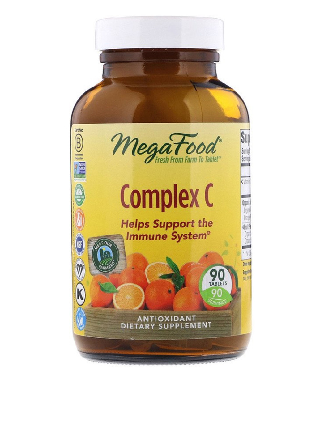 Комплекс витамина С (90 таб.) MegaFood (251206097)