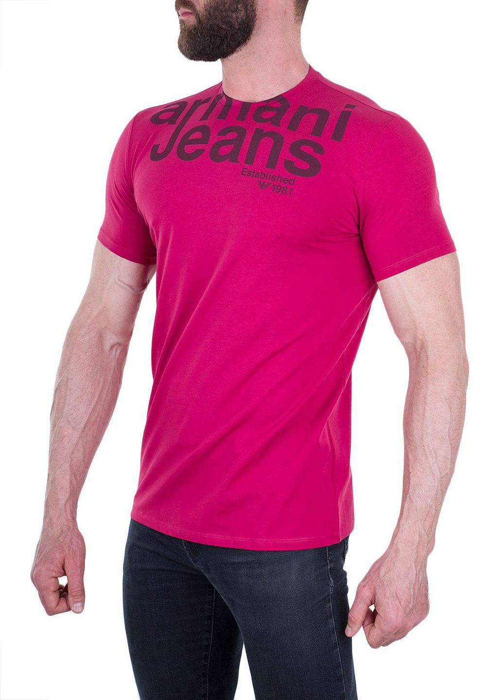 Рожева футболка Armani Jeans